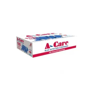 A-CARE Detectable Standard Strips 7.5 x 2.5cm. Wound Care(100/Box)