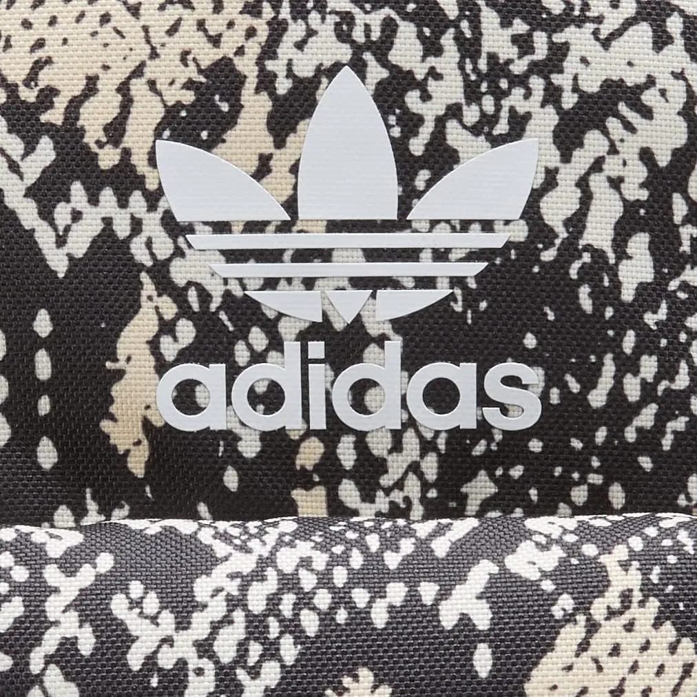 adidas Originals Trefoil 2.0 Mini Backpack Small Travel Bag, Python Black-Sand Strata/Black, One Size