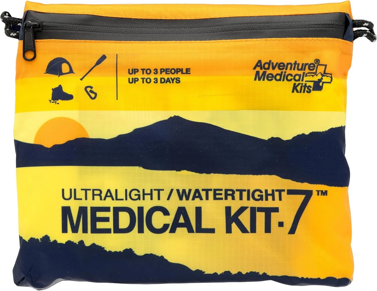 Adventure Medical Kit Ultralight/Watertight Medical Kit .7 - Up to 3 People, Up to 3 Days - Includes Bandages, Blister Essentials & More - Perfect for Hiking, Biking & Climbing