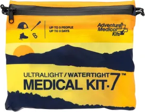 Adventure Medical Kit Ultralight/Watertight Medical Kit .7 - Up to 3 People, Up to 3 Days - Includes Bandages, Blister Essentials & More - Perfect for Hiking, Biking & Climbing