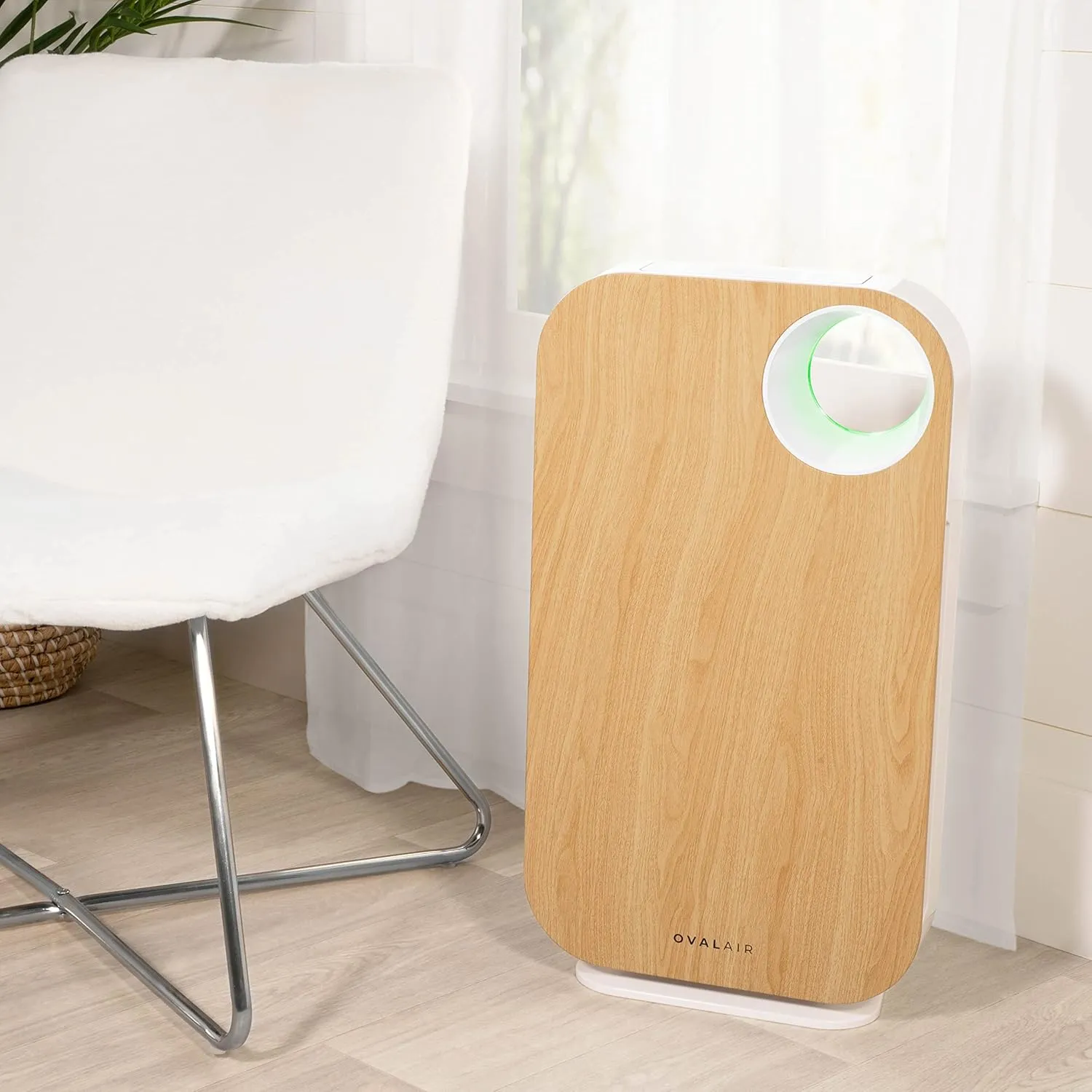 AIR1000C 3-Stage H13 True HEPA 5-in-1 Air Purifier For Allergens,Dust,Pets,Allergies,Odor,Smoke,Pollen, Rooms up to 600 sq. ft., Light Wood 13.8" X 7.5" X 25"