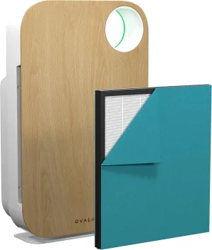AIR1000C 3-Stage H13 True HEPA 5-in-1 Air Purifier For Allergens,Dust,Pets,Allergies,Odor,Smoke,Pollen, Rooms up to 600 sq. ft., Light Wood 13.8" X 7.5" X 25"