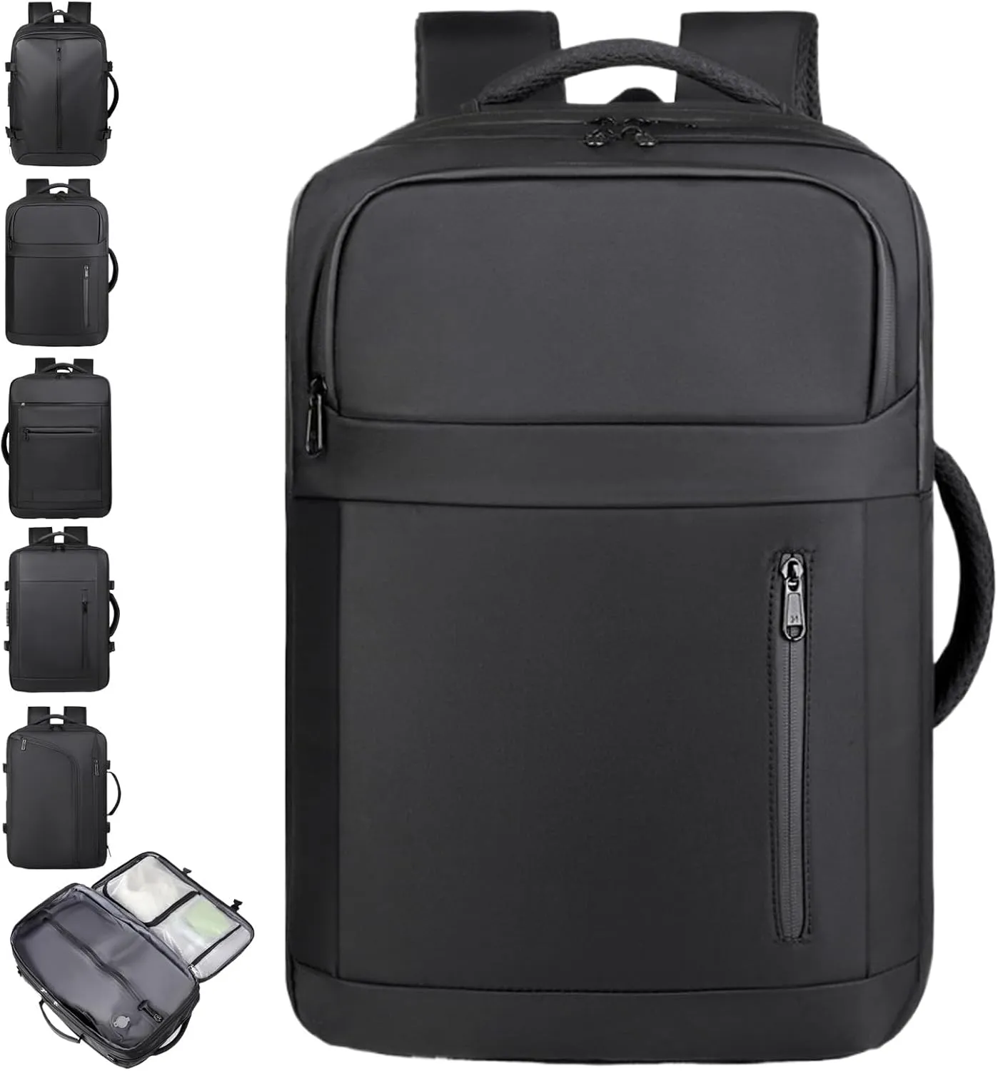Airback Backpack, Travel Backpack with Vacuum System, Expandable Backpack with Vacuum Compression (Style D,One Size)