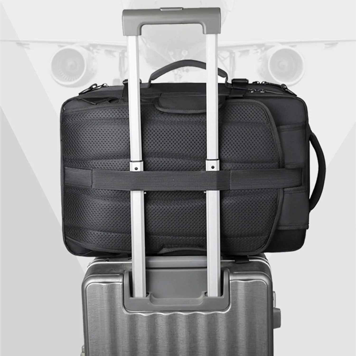 Airback Backpack, Travel Backpack with Vacuum System, Expandable Backpack with Vacuum Compression (Style D,One Size)