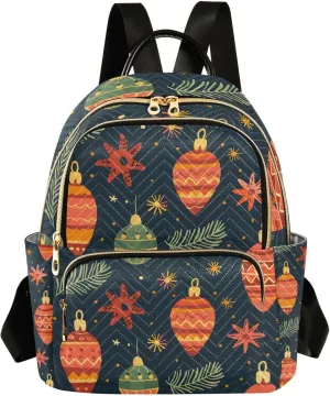 ALAZA Christmas Lantern Mini Backpack Purse for Women Travel Bag Lightweight Shoulder Bag Fashion Daypack