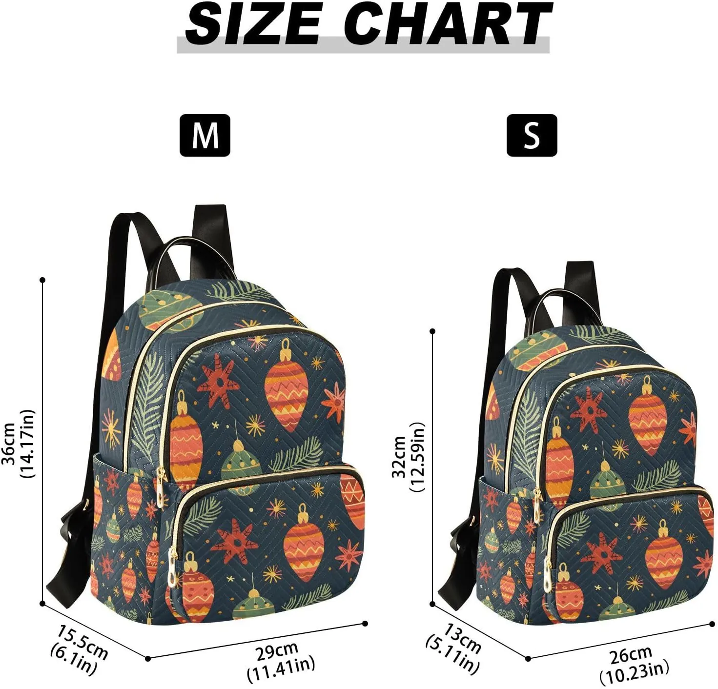 ALAZA Christmas Lantern Mini Backpack Purse for Women Travel Bag Lightweight Shoulder Bag Fashion Daypack