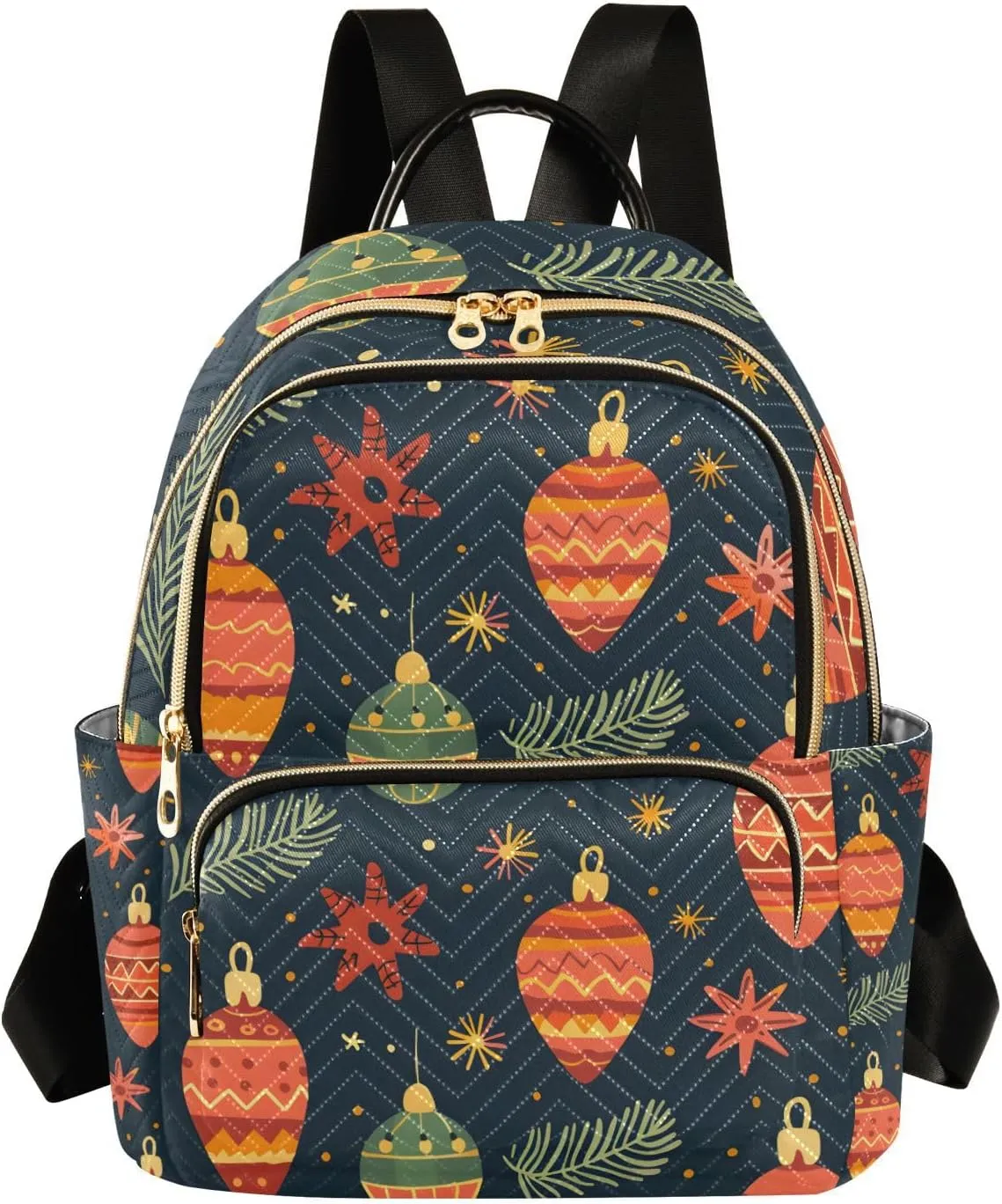 ALAZA Christmas Lantern Mini Backpack Purse for Women Travel Bag Lightweight Shoulder Bag Fashion Daypack