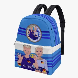 All-over-print Canvas Backpack GLOBAL FREEDOM UNITED COUPLE EDITION GERMANY V2 DEEP BLUE