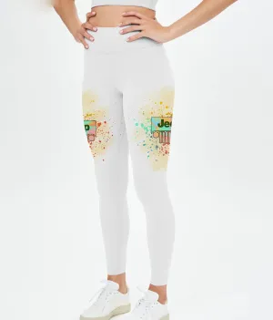 Always Take The Scenic Route Compass Colorful Leggings