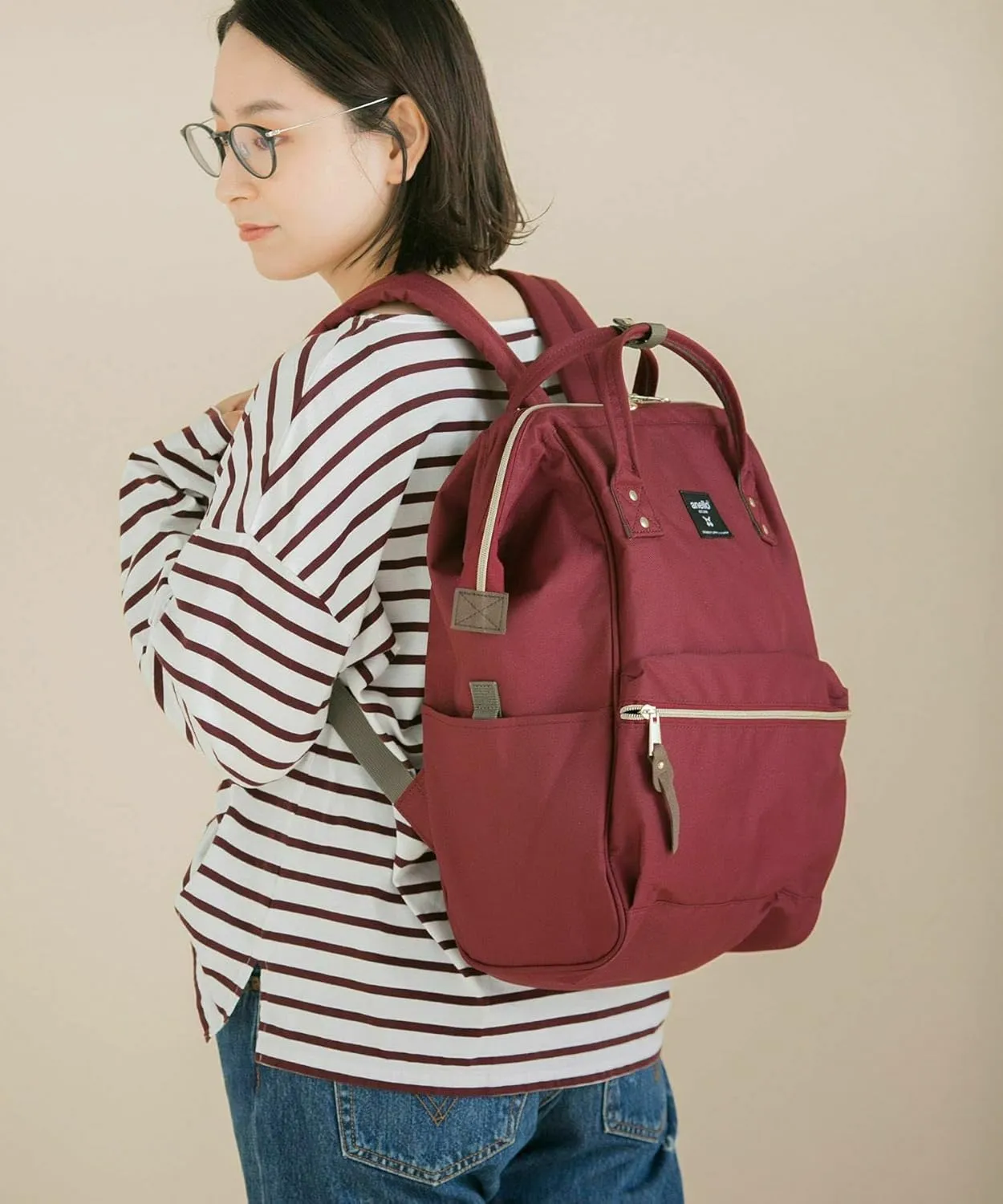 anello(アネロ) Base Backpack (R), Navy, F