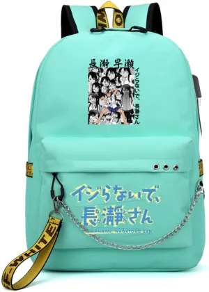 Anime Don't Toy With Me Miss Nagatoro Ijiranaide Nagatoro San Backpack Cosplay Backpack With Chain (4)