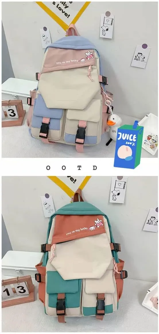 Anime My Dress Up Darling Marin Kitagawa dokidoki Backpack Cosplay Kawaii Backpack With Pendant Duck (4)
