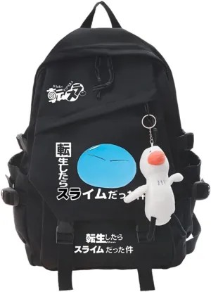 Anime Tensei Shitara Slime Datta Ken Rimuru Tempest Backpack Kawaii Backpack With Pendant Cosplay (3)