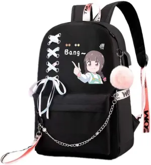 Anime Watashi ni Tenshi ga Maiorita! Backpack Cosplay Mochila Rucksack Ribbon Backpack (7)