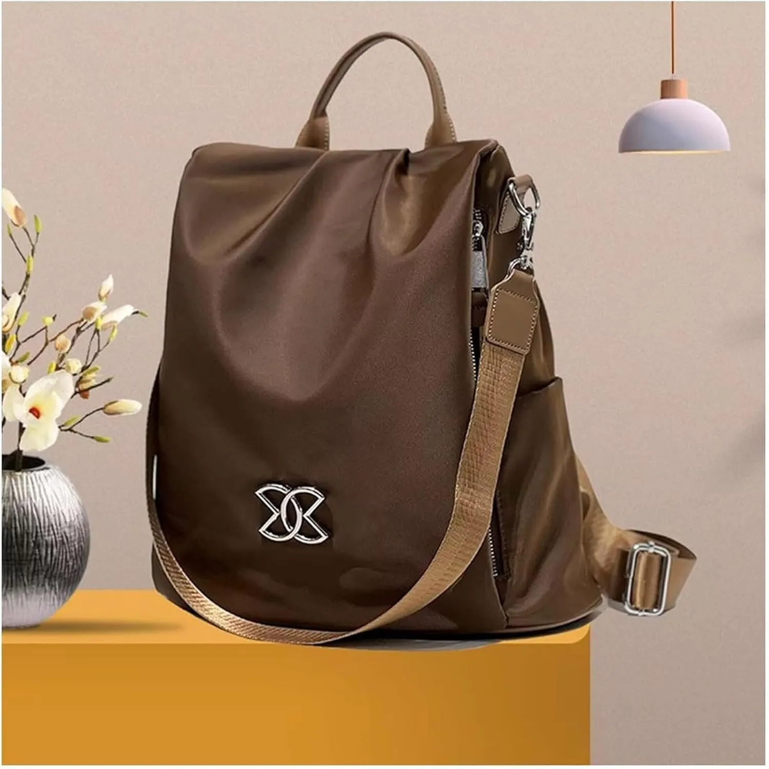 Anti-Theft Large Capacity Backpack, Women Large Capacity Travel Backpack, Leisure Shoulder Bag, For all Occasions (Black Sequins)