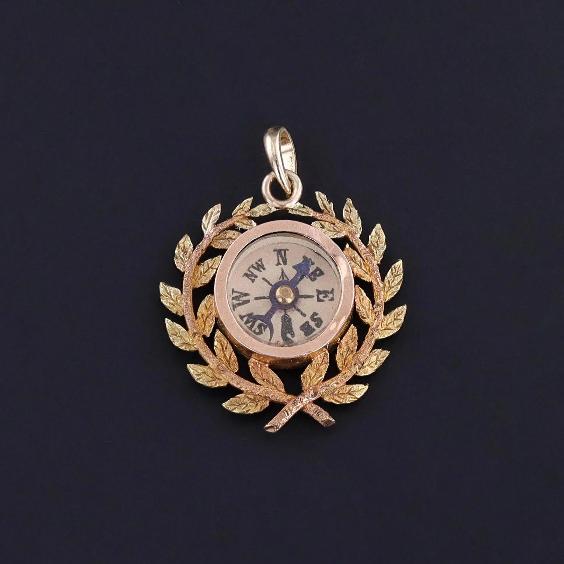 Antique Compass Pendant of 15ct Gold