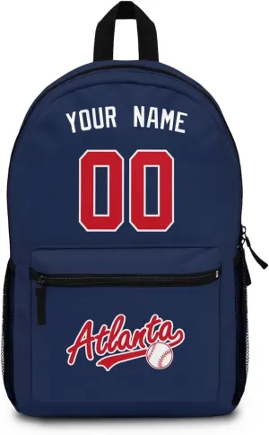 ANTKING Atlanta Backpack Travel Bags Custom Name Number for Men Women Youth Gift