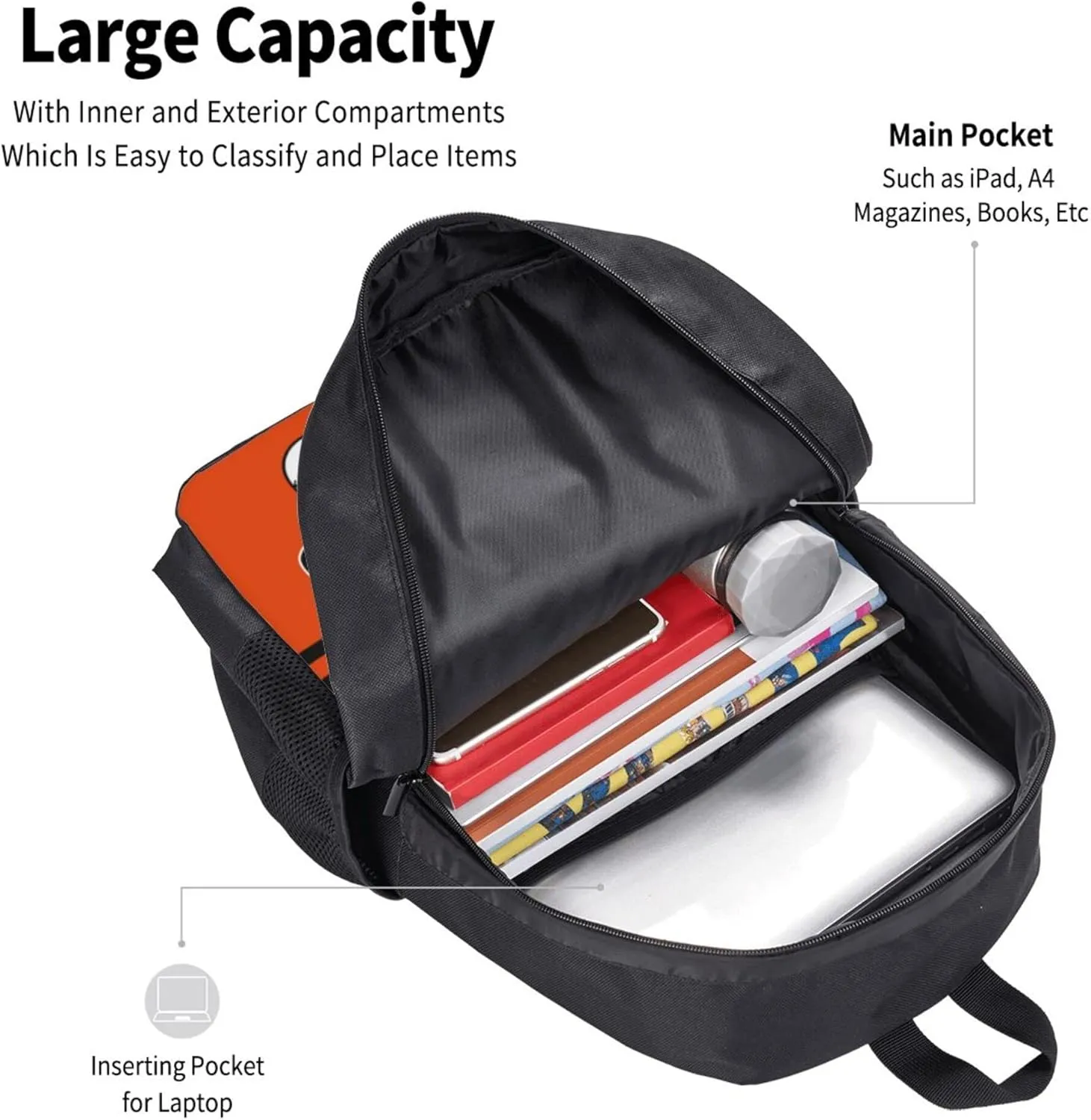 ANTKING Baltimore Backpack High capacity Custom Any Name and Any Number Gifts for Kids Men Fans