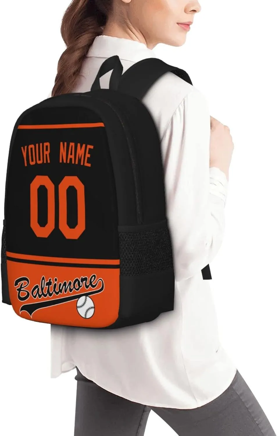 ANTKING Baltimore Backpack High capacity Custom Any Name and Any Number Gifts for Kids Men Fans
