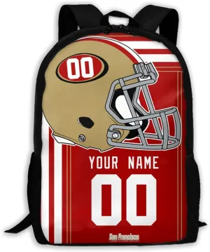 ANTKING San Francisc0 Backpack Customized High capacity Personalized Any Name and Number Fans Gifts for Kids Men