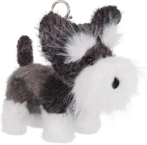 Apricot Lamb Cute Toys Plush Charming Schnauzer Dog Puppy Stuffed Animal Soft Keychain for Kids Bag, Purse, Backpack, Handbag (Charming Schnauzer，5.9 Inches)