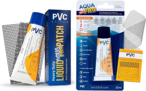 Aqua Pro Liquid Sealant Waterproof kit for Vinyl inflatables & Underwater Gear, Field Repair Adhesive for Outdoor Gear, wetsuites, Waders, Tents & tarps