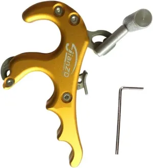 Archery Release 3/4 Fingers 360° Rotatable Aluminum Alloy Thumb Release for Compound Bow