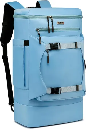 Asenlin Travel Backpack for Women Men，40L Extra Large Hiking Backpack，18 Inch Carry on Backpack Water Resistant for Casual Daypack Gym Backpack-LBLUE