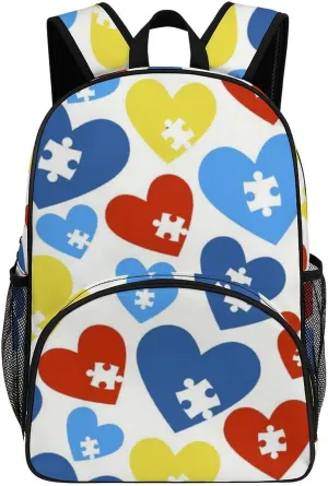 Autism Awareness Month Backpack for Worker Teacher Business Hiking Travel Bag Shoulders Bag