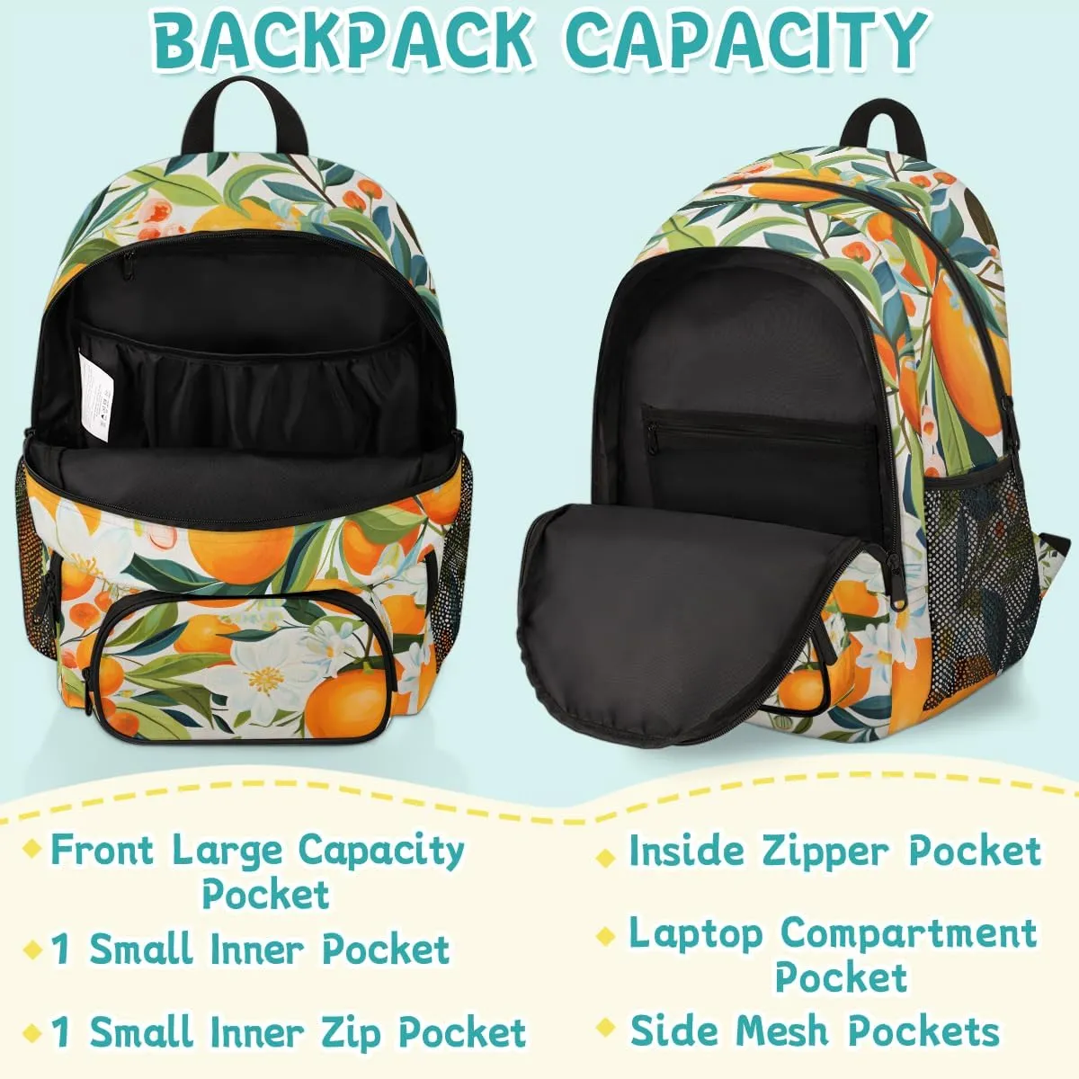 Autumn Farm Pumpkin Carry on Travel Backpack for Women Men Water resistant Lightweight Rucksack Backpack for Weekender Casual Work Hiking Thanksgiving Autumn
