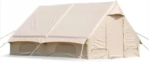 AvimYa Camping Tent, Outdoor Inflatable Tent, Sunshade and Rainproof, Double-Layer Doors and Windows, Breathable and Anti-Mosquito