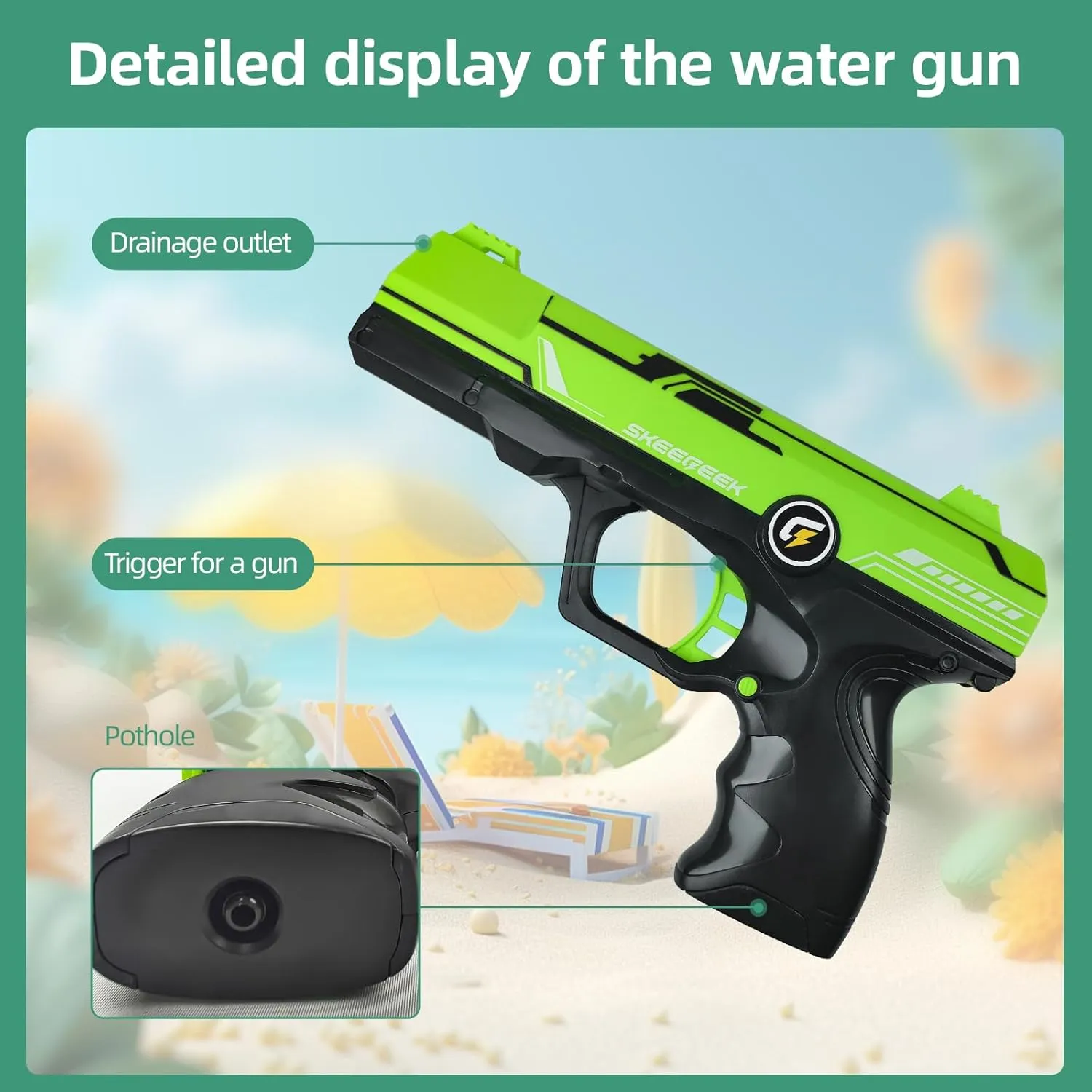 Backpack Water Bag Electric Water Gun Double Gun, 19ft Range Small Exquisite Boys and Girls Outdoor Game Water War Gift (Water Bag Electric Water Gun Double Gun)