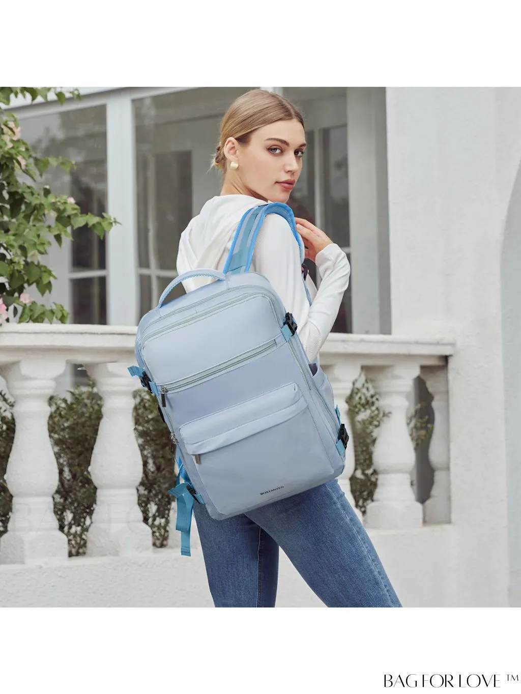BagForLove - BOSTANTEN Womens Travel Laptop Backpack: Spacious Lightweight Weekender Bag (15.6 Laptop Capacity)