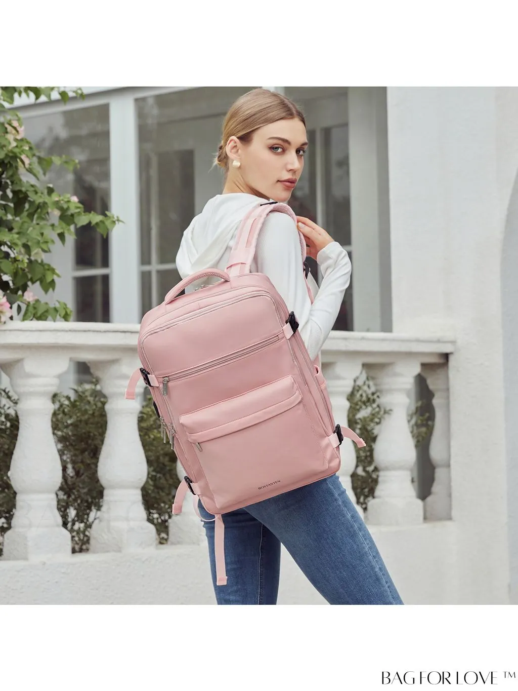 BagForLove - BOSTANTEN Womens Travel Laptop Backpack: Spacious Lightweight Weekender Bag (15.6 Laptop Capacity)
