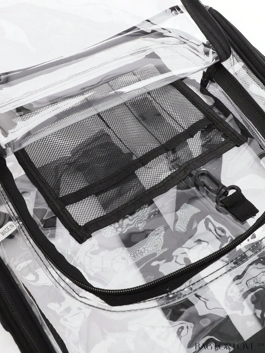 BagForLove - Oversized Waterproof PVC Backpack for Summer Travel, Transparent and Stylish