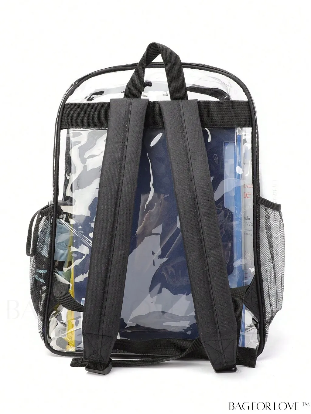 BagForLove - Oversized Waterproof PVC Backpack for Summer Travel, Transparent and Stylish
