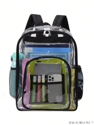 BagForLove - Oversized Waterproof PVC Backpack for Summer Travel, Transparent and Stylish