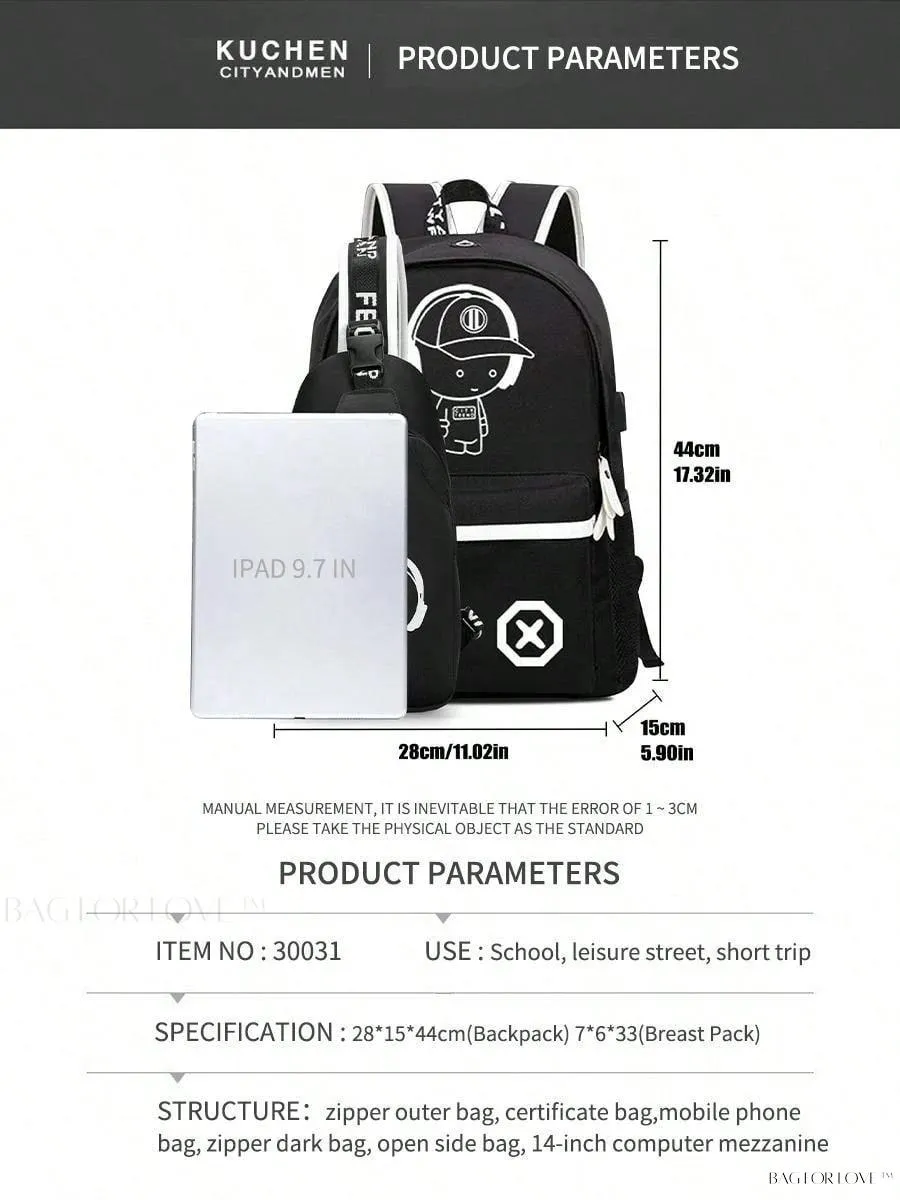BagForLove - Stylish Duo Backpacks for Large Capacity Storage