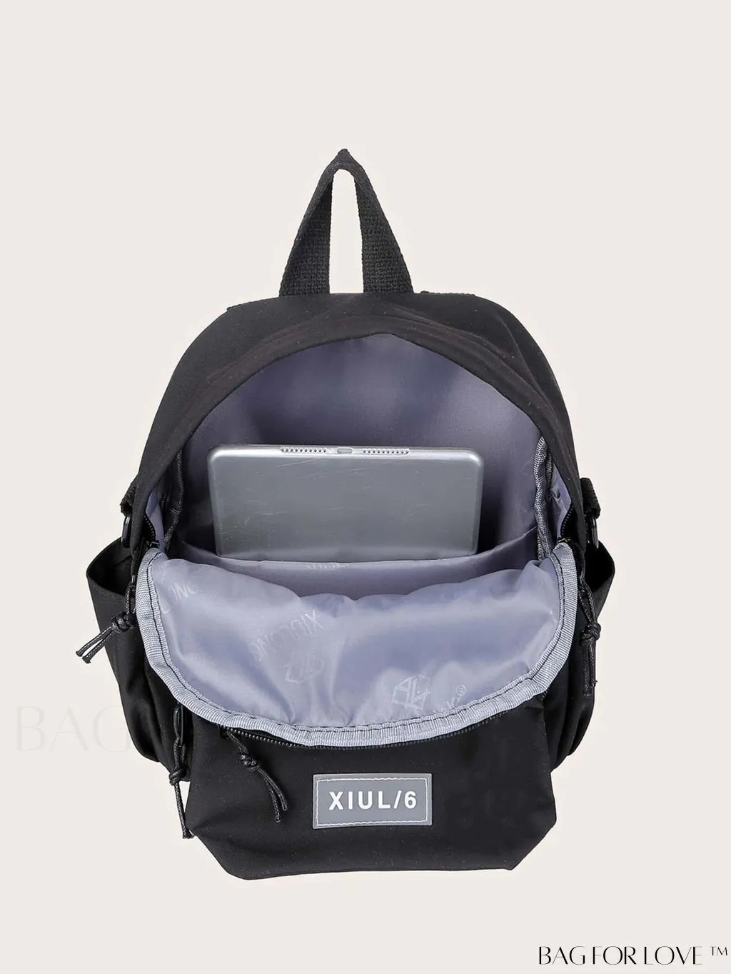 BagForLove - Versatile Front-Facing Backpack with Badge Decoration - Ideal for College & High School Students