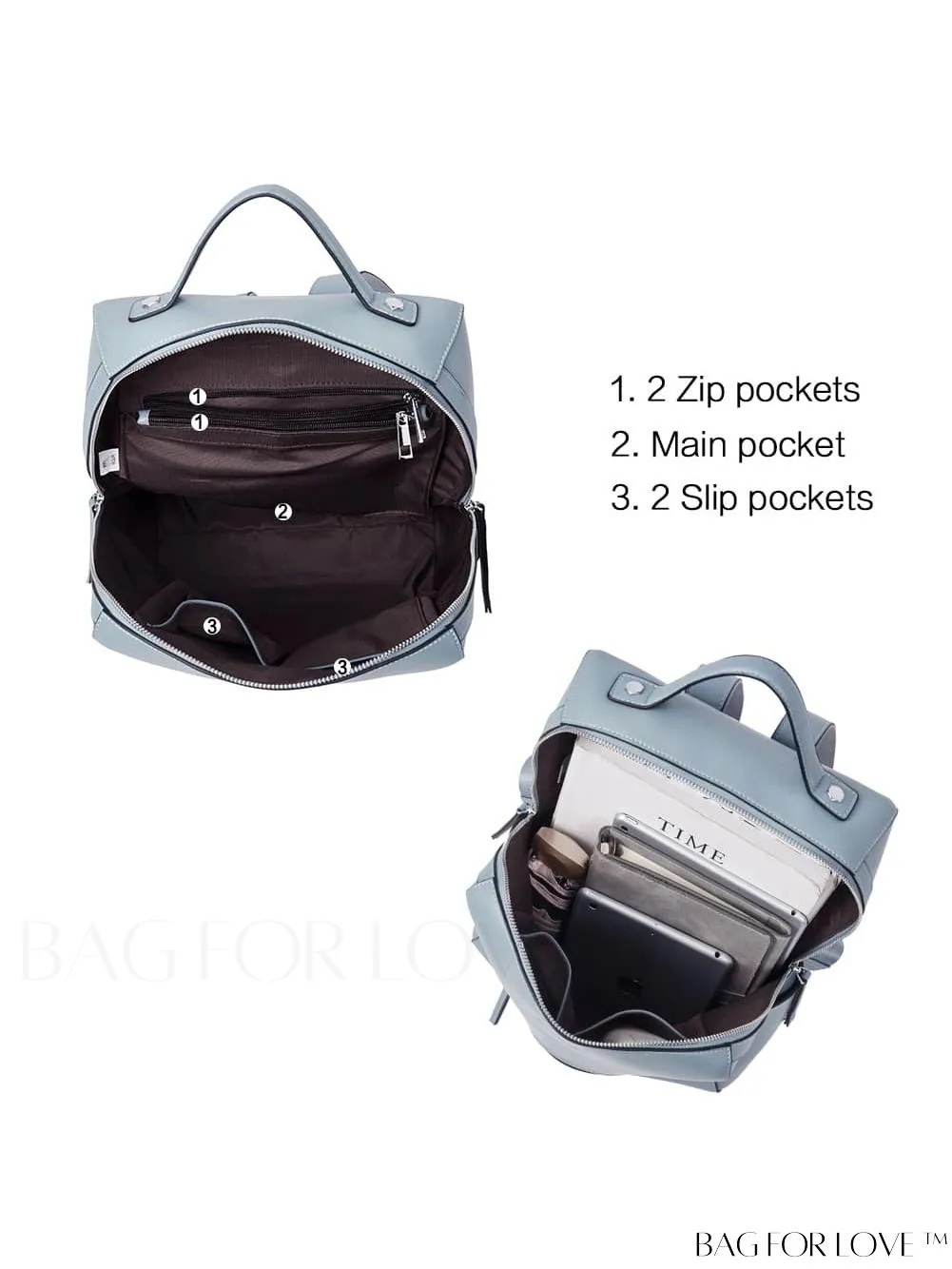 BagForLove - Womens Genuine Leather Small Fashion Backpack by BOSTANTEN â Stylish and Functional