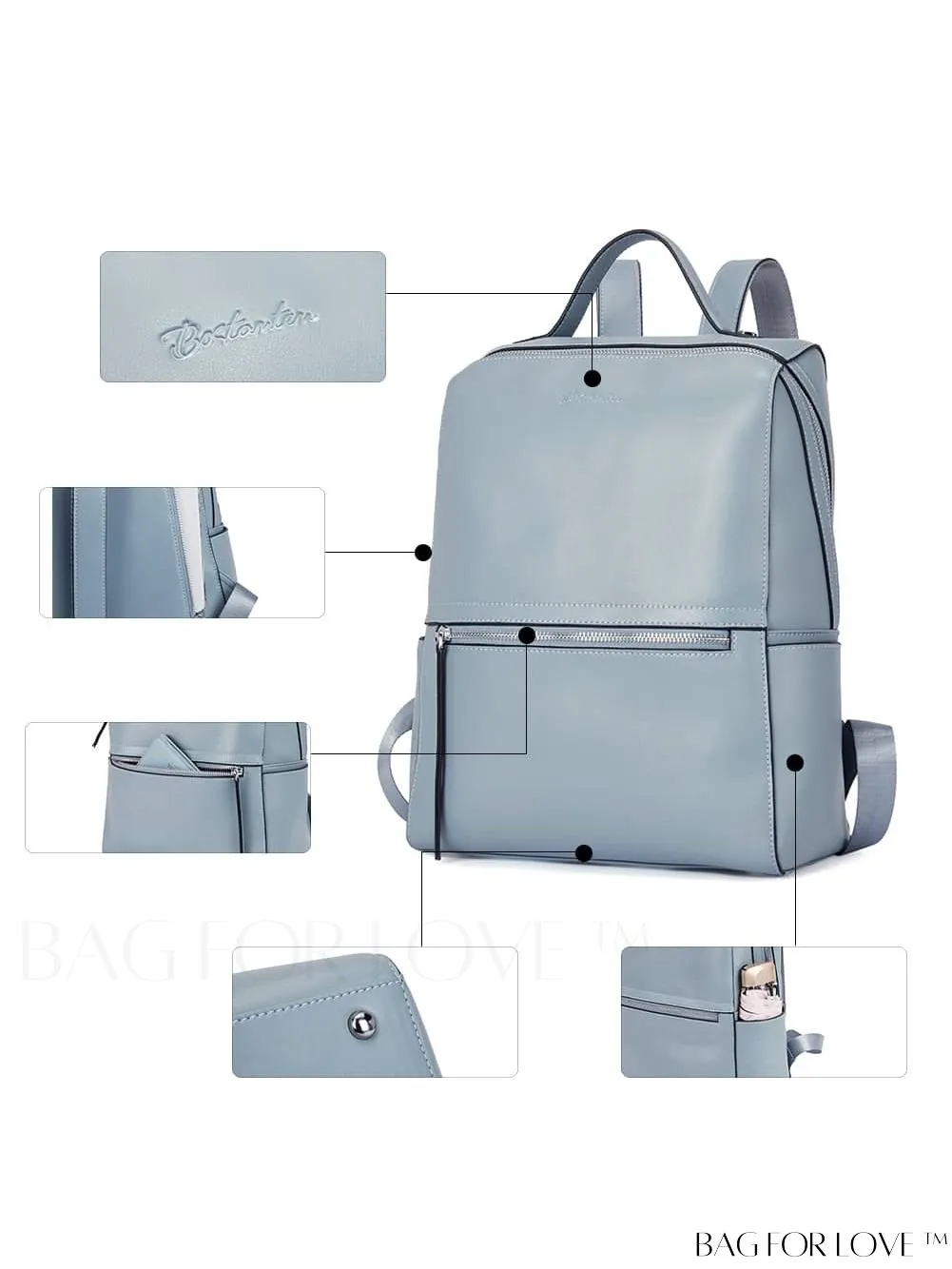 BagForLove - Womens Genuine Leather Small Fashion Backpack by BOSTANTEN â Stylish and Functional