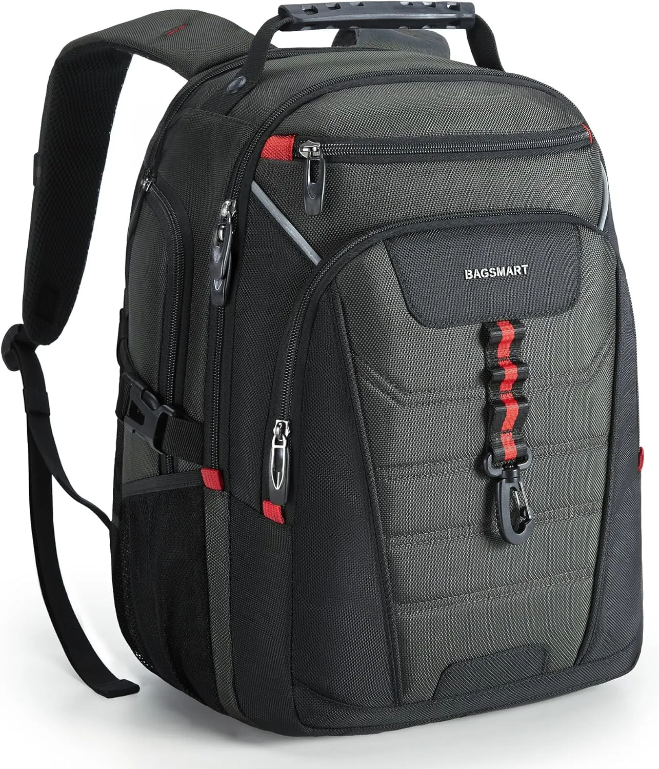 BAGSMART Slim Business Laptop Backpack with USB Charging, Water-Resistant for 15.6 Inch Notebook