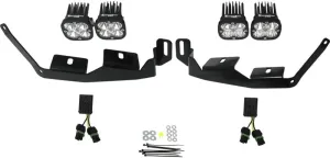 Baja Designs Squadron Pro LED Headlight Kit for Polaris RZR RS1, XP1000, XP Turbo-S UTV (Multi-Pattern Lens; Clear)