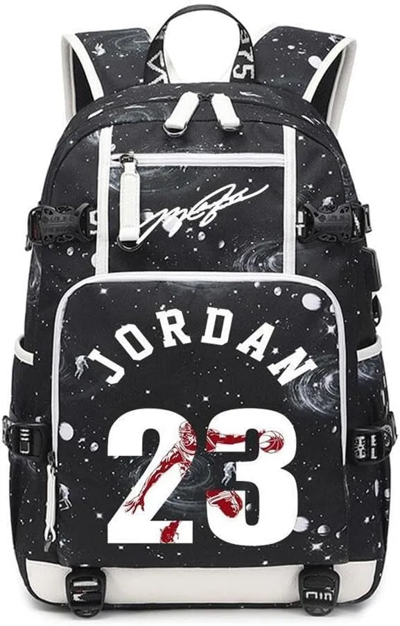 Basketball 23 Student School Bag, Laptop Backpack, Ultra-Light Travel Bag, For Men And Women (universe-A)