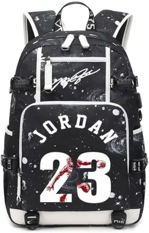 Basketball 23 Student School Bag, Laptop Backpack, Ultra-Light Travel Bag, For Men And Women (universe-A)