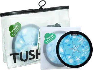 Beach Essentials Kits [5 Piece in 1], Beach Sand Remover, Waterproof Phone Pouch Case, Clear Toiletry Bag Beach Bag, Compressed Towel Tablets, Sandproof Sticker
