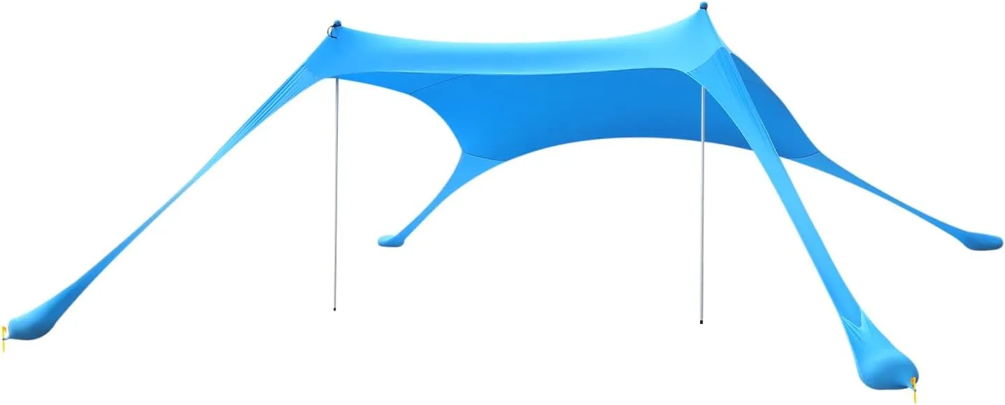 Beach Tent, Camping Sun Shelter UPF50,Outdoor Pop UP Beach Canopy for Camping Trips, Fishing, Backyard Fun, Picnics