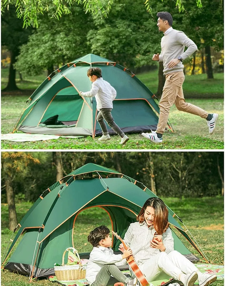 Beach Tent Sun Shade Shelter for 2-3 Person with UV Protection Fiberglass RodsCarry Bag Stakes Guy Lines Included (Color : Green, Size : 200 * 150 * 125cm)