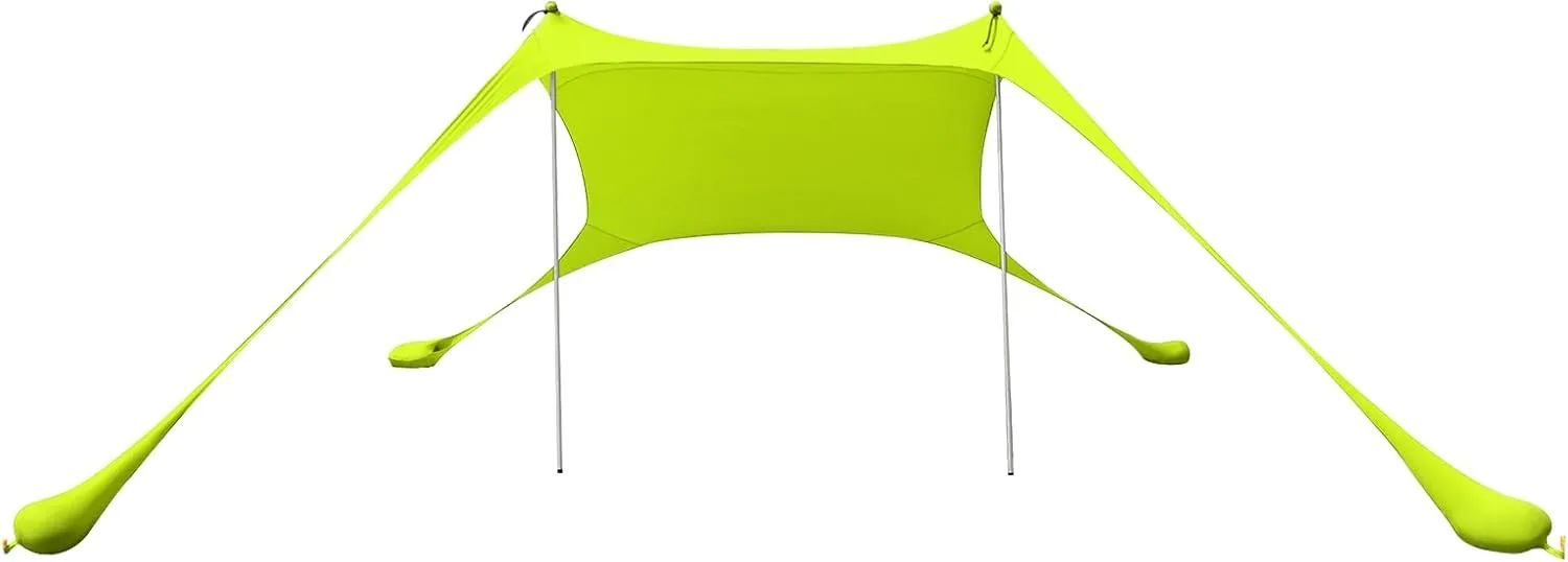 Beach Tent Sun Shelter, UPF 50  Protection Beach Shade Canopy, Eazy Up Portable Canopy Tent for Sun, Camping, Fishing, Backyard
