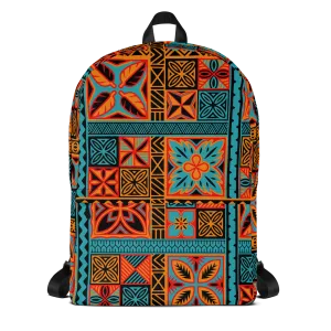 Beach Tiki Squares Backpack